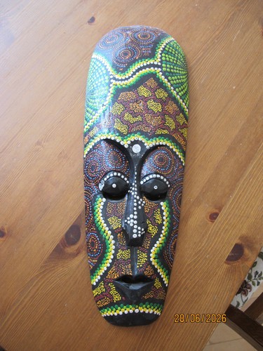 Large colourful african wooden - large,