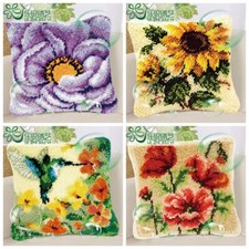 Making kits Latch Hook Rug Flower Plant Cushion Cover For Beginners Embroidery
