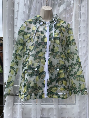 Clear transparent lemon print - transparent,