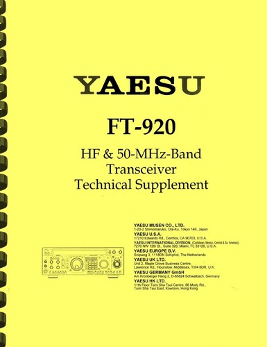 Yaesu 920 transceiver - yaesu, hf