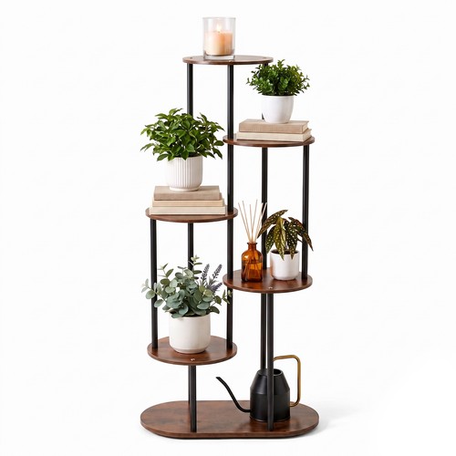 1pc modern wooden flower stand - 1pc,