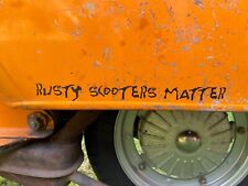 Vespa Lambretta Scooter Scooter Sticker Decal Rusty Scooters Matte Font