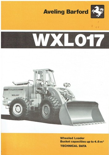 Aveling barford wxl017 wheeled - wxl017,