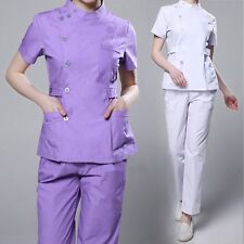 Women Medical Hospital Clinic Doctor Work Clothes Scrubs Set Uniform Nurses