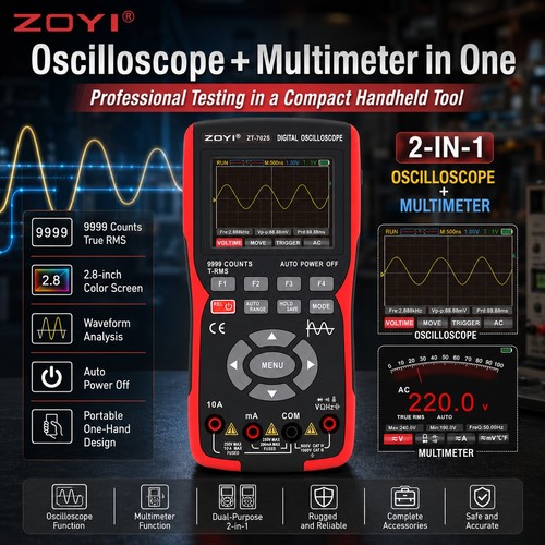 Zoyi 702s oscilloscope - zoyi, zt-702s