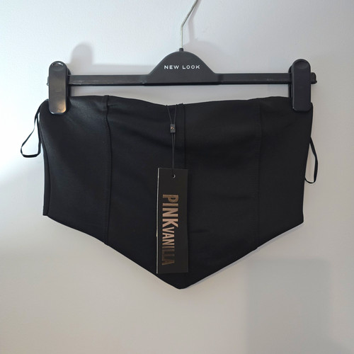 Pink vanilla black strapless - pink,