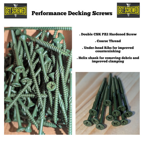 Premium timber decking screws - timber,