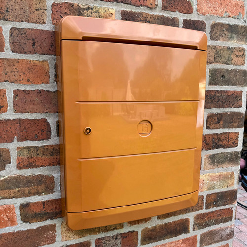 Brown meter box - brown,