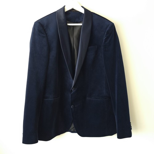 Mens zara navy blue velvet - mens,