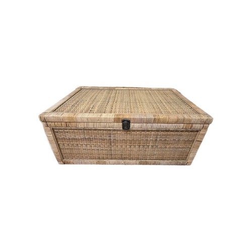 Vintage wooden framed rattan - wooden,