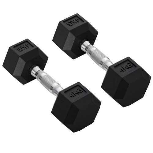 Homcom rubber dumbbell - homcom,