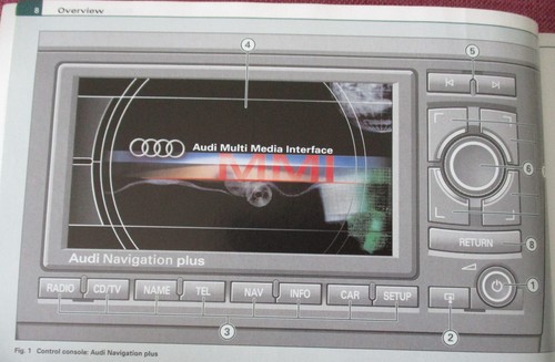 Audi sat nav - print),