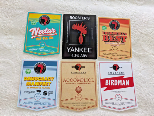 Roosters brewing beer - x,