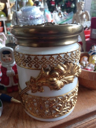 Antique vintage white glass - vintage,
