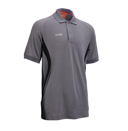 Scruffs tech polo mens grey - scruffs,