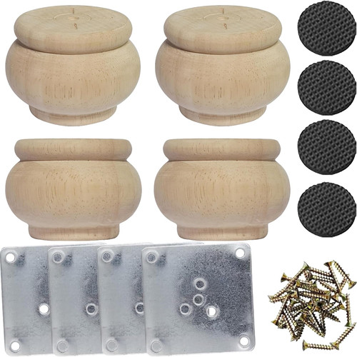 Inch wooden furniture legs - inch,