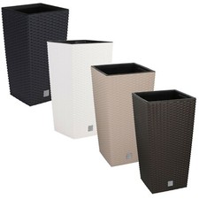 Rattan Design Low  Tall Large Plant Pot Flower Indoor Outdoor Garden Planters