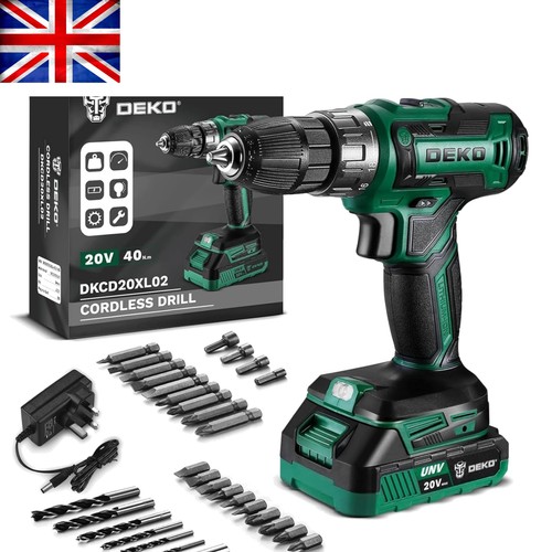 Compact 20v cordless drill set - 20v,