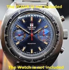 Tissot Seastar 40520 chronograph watch replacement plexi crystal Valjoux 7733