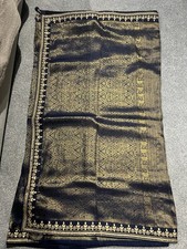 Navy & Gold Threadwork Saree