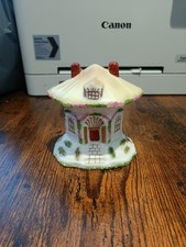 Coalport “Thatched Cottage” Fine Bone China England 1964 Pastille Incense Burner