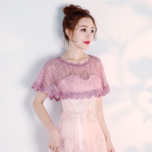 Ladies lace capelet shawl - lace,