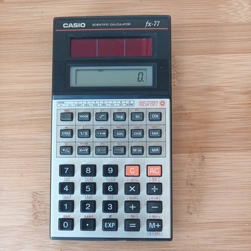 Vintage c1990 casio - c1990, fx-77