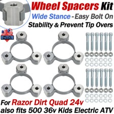 Wheel Spacers fits Razor Dirt Quad 24v ATV For Stability & To Prevent Tip-Overs