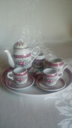 Vintage miniature china tea - miniature,
