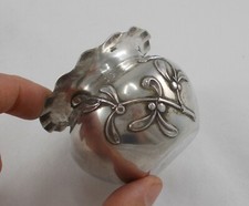 Rare Elegant Sugar Bowl in Art Nouveau Style Made of 800 Silver around 1900