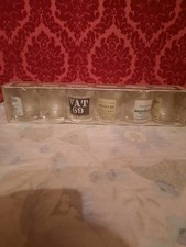 VINTAGE BOXED & UNOPENED LUMINARC 6 BRANDED WHISKY GLASSES