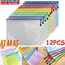 12PCS A3/A4/A5 Plastic Wallet