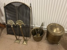 Brass Fireside Set