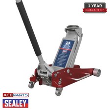 Sealey RJAS2500 2.5tonne Low Entry Aluminium Trolley Jack Rocket Lift/Lifting