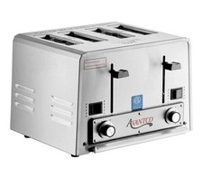 Avantco Medium-Duty Bread/Bagel Switch 4-Slice Commercial Toaster - 240V TD27240
