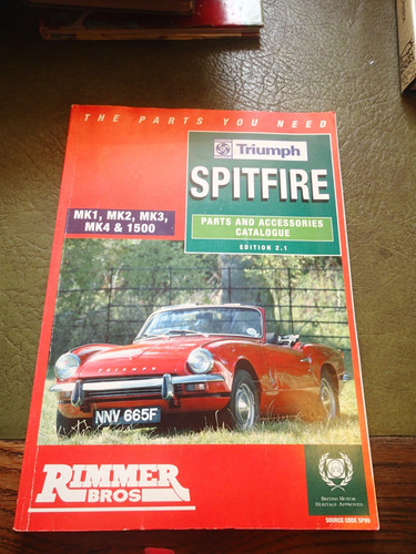 Rimmer bros triumph spitfire - bros,