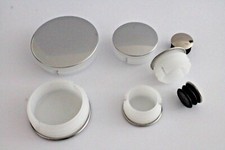 Round End Caps Chrome Plated Plastic Blanking Tube Pipe Inserts Plugs Bungs