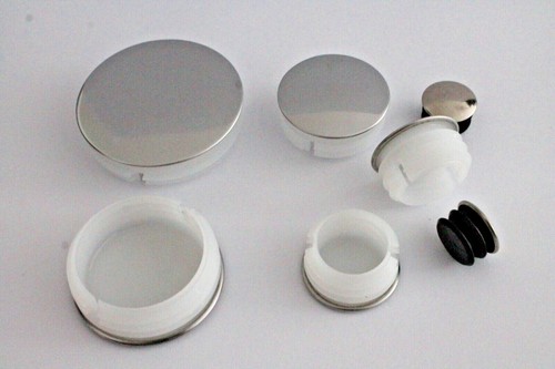 Round end caps chrome - chrome, plated