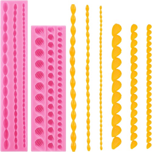 Silicone fondant mold 2pcs - fondant,
