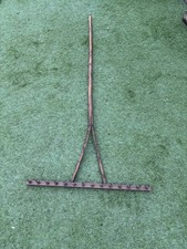 Vintage Wooden Hay Rake with