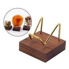 Brass Arm Wooden Base Display
