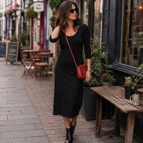 Sarah pacini black midi - sarah, dress
