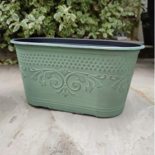 Plastic oval trough garden - plastic,