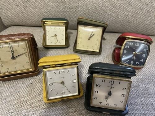 Vintage travel alarm clocks - alarm,