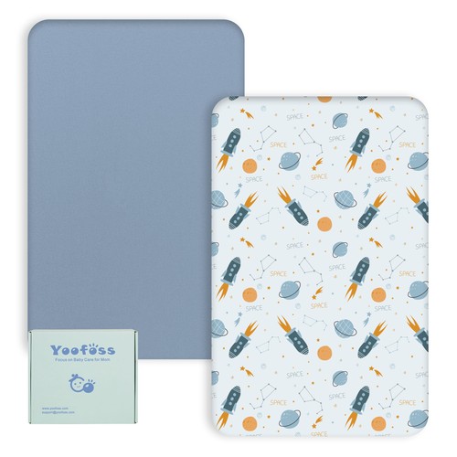 Travel cot fitted sheets x - sheets, 65
