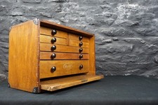 Vintage Moore & Wright 7 Drawer Engineers Cabinet ~ Drop Front Door ~ Tool Chest