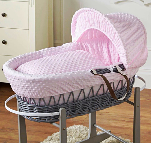 Grey wicker oval moses - oval,