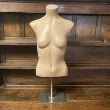 Vintage French Female Torso Mannequin on adjustable stand for height
