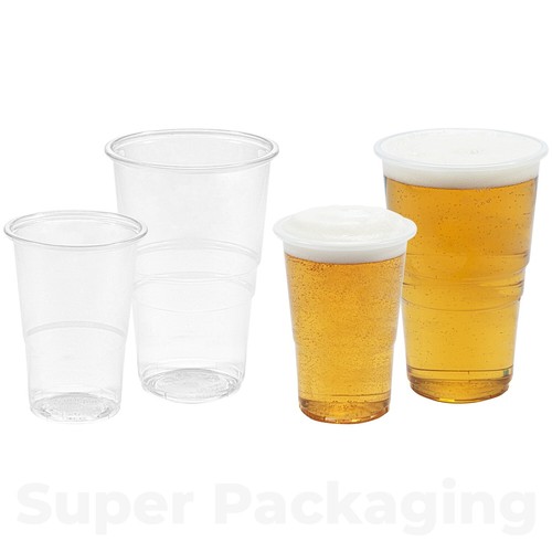Plastic pint half - half, glasses