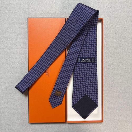 Hermes tie purple - purple, h